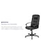 Flash Furniture Leather Task Chair, Black CH-197051X000-BK-GG - alternate 6